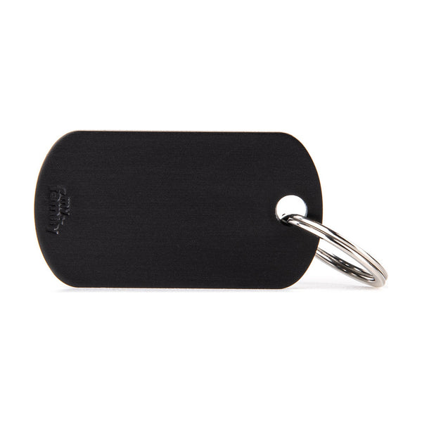 MyFamily Basic placa de identificación militar de aluminio para perro
