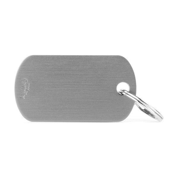MyFamily Basic placa de identificación militar de aluminio para perro