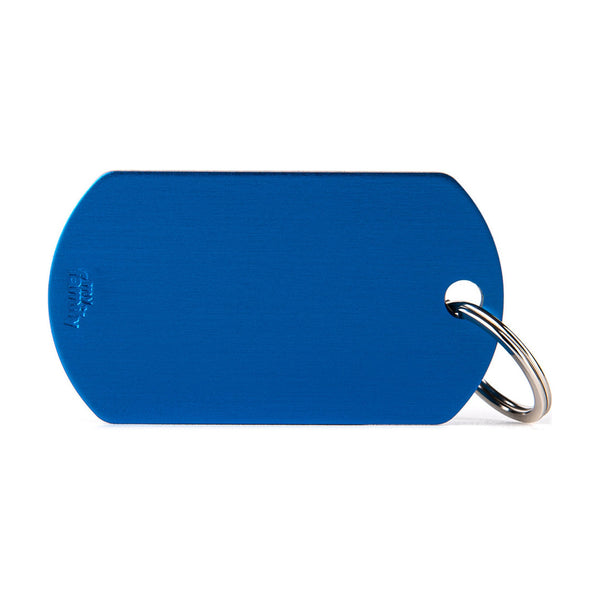 MyFamily Basic placa de identificación militar de aluminio para perro