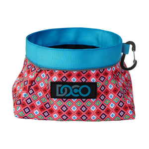 Plato plegable de viaje DOCO para perro, con cierre magnético y mosquetón