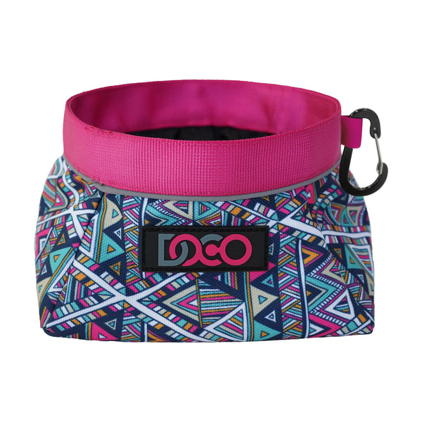 Plato plegable de viaje DOCO para perro, con cierre magnético y mosquetón