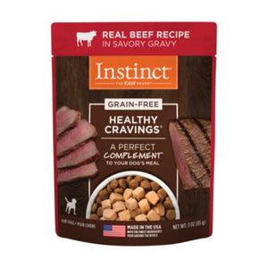 Instinct Healthy Cravings complemento húmedo para perro, res en salsa, 85 g