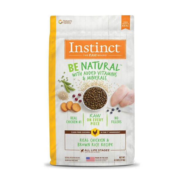 Instinct Be Natural alimento seco para perro, pollo y arroz integral, 2.04 kg