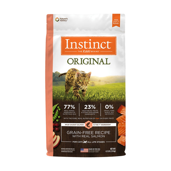 Instinct Original alimento seco sin granos para gato, salmón, 2.04 kg