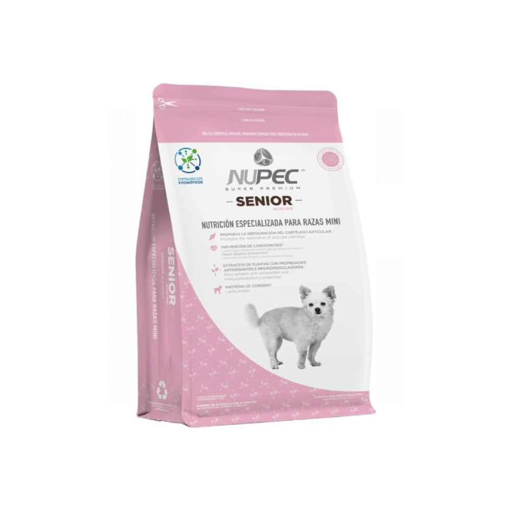 ALIMENTO SECO PARA PERRO SENIOR RAZAS MINI 3K NUPEC