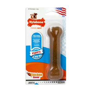 Nylabone Puppy Chew hueso de dentición sabor pollo para cachorro