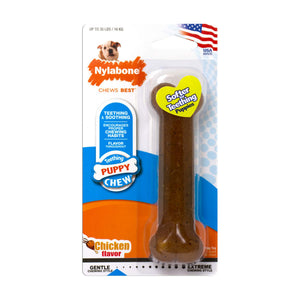 Nylabone Puppy Chew hueso de dentición sabor pollo para cachorro