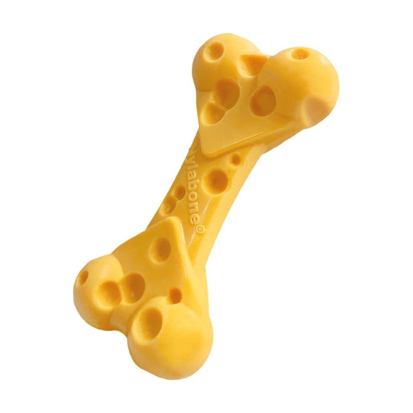 Nylabone Power Chew hueso con forma de queso para perro de mordida fuerte, Medium hasta 16 kg