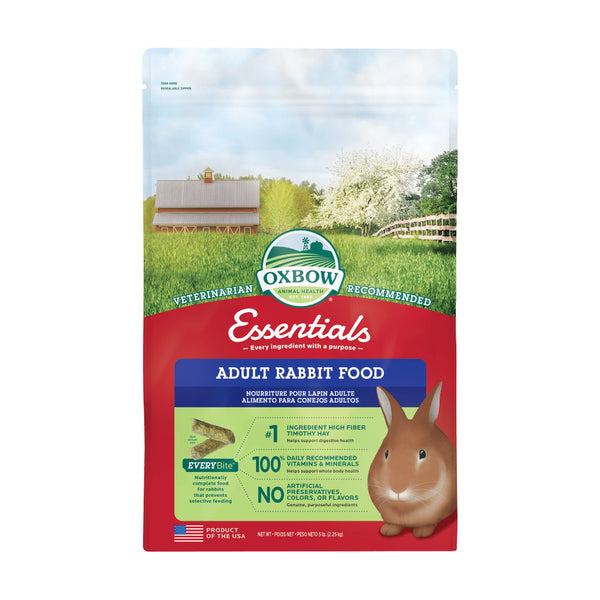 Oxbow Essentials alimento para conejo adulto, 2.27 kg (5 lb)