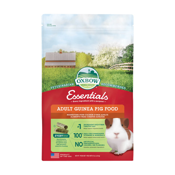 Oxbow Essentials alimento para cuyo adulto, 2.27 kg (5 lb)