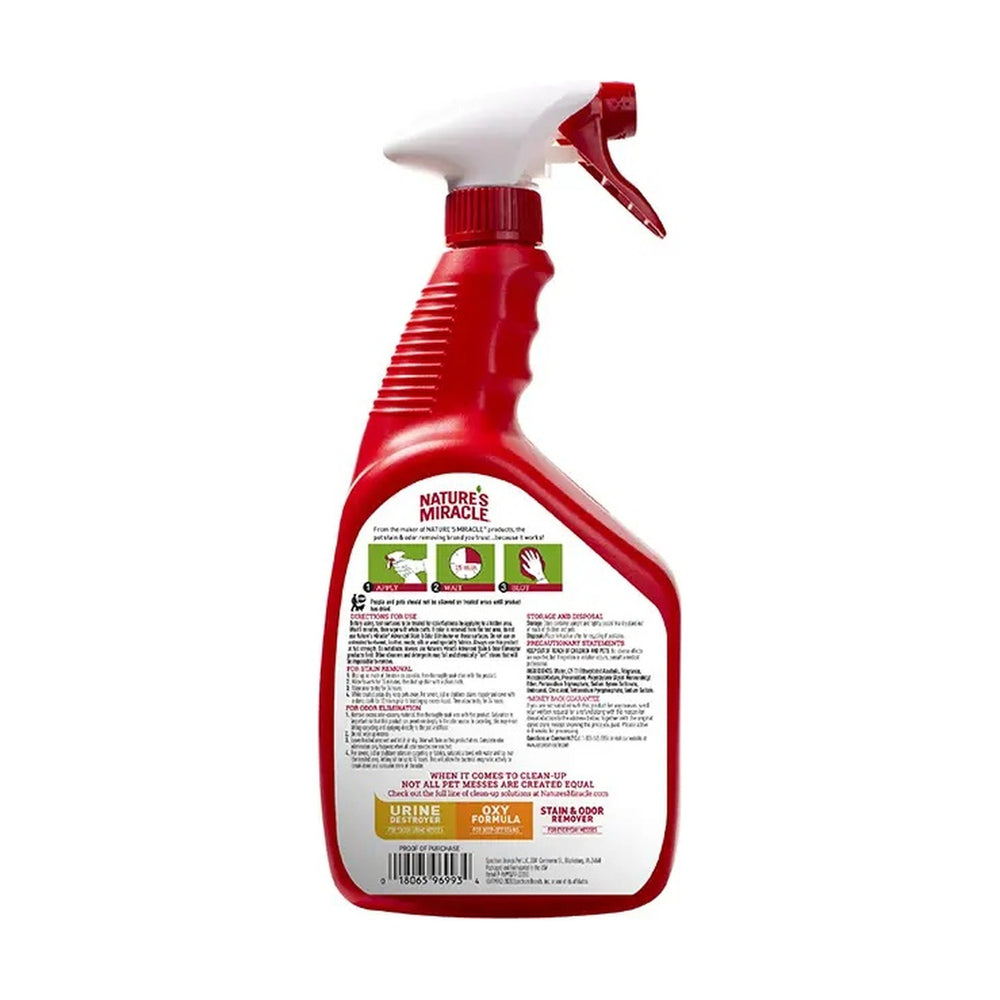 Nature's Miracle Advanced eliminador enzimático de manchas y olores para gato, aroma limón, 946 ml