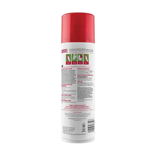 Nature's Miracle Advanced espuma eliminadora de manchas y olores para gato, 496 g