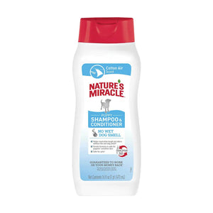 Nature's Miracle shampoo y acondicionador para cachorro, aroma algodón, 473 ml