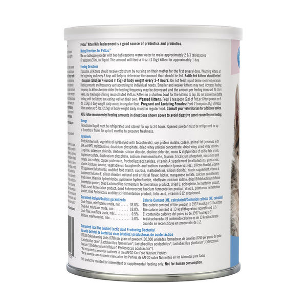 PetAg PetLac sustituto de leche en polvo para gatito, 300 g