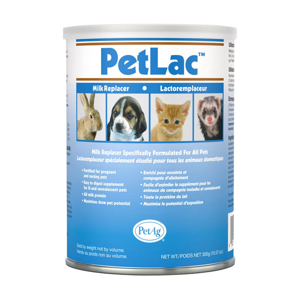 PetAg PetLac sustituto de leche en polvo para todas las mascotas, 300 g