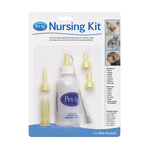 PetAg Nursing Kit biberón de 60 ml para cachorros, gatitos y pequeñas mascotas
