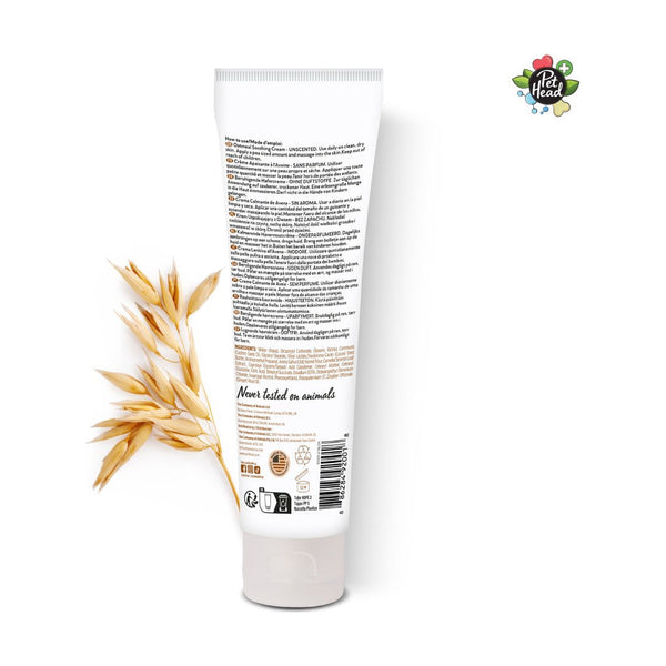 Pet Head Health crema calmante de avena para piel seca de perro, 85 ml