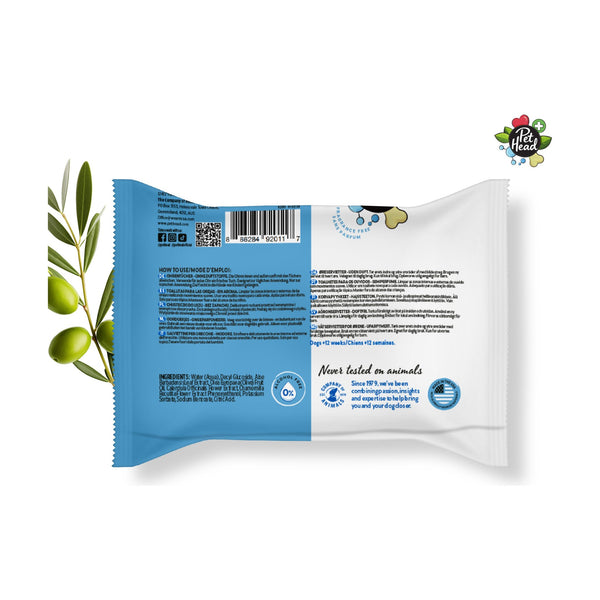 Pet Head Health toallitas limpiadoras para oídos de perro con aceite de oliva, 30 piezas