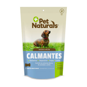 Pet Naturals Calmantes masticables para perro con L-teanina, vitamina B1 y calostro, 21 tabletas