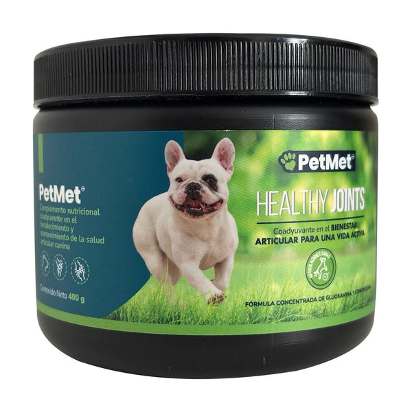 Petmet Naturals Healthy Joints complemento en polvo con glucosamina y condroitina para perro, 400 g