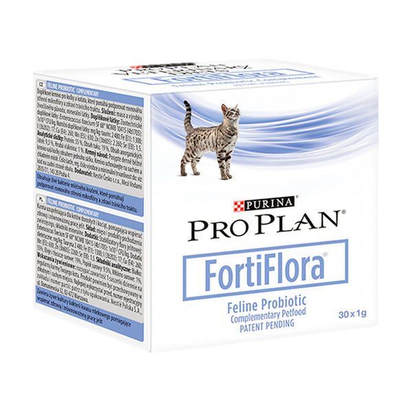 Pro Plan FortiFlora suplemento probiótico para gato y gatito, 30 sobres de 1 g