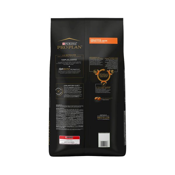 ALIMENTO SECO PARA ADULTO SENSITIVE SKIN CORDERO TODAS LAS RAZAS PRO PLAN
