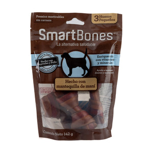 SmartBones huesos masticables sin carnaza con crema de cacahuate y pollo para perro