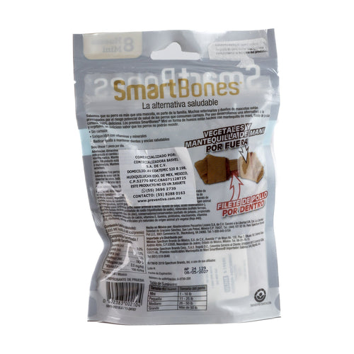 SmartBones huesos masticables sin carnaza con crema de cacahuate y pollo para perro