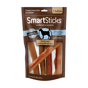 SmartBones SmartSticks palitos masticables con crema de cacahuate para perro, 5 piezas (92 g)