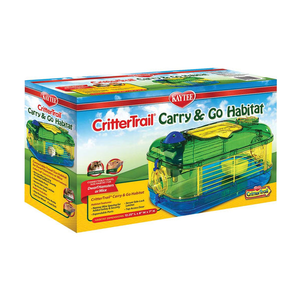 Kaytee CritterTrail Carry & Go hábitat portátil para hámster enano y ratón