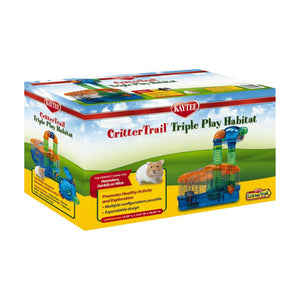 Kaytee CritterTrail Triple Play hábitat 3 en 1 para hámster, jerbo y ratón