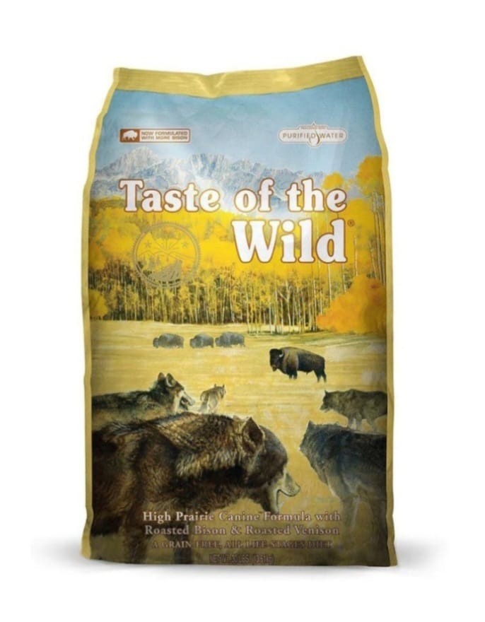ALIMENTO SECO PARA PERRO SABOR BISONTE Y VENADO ASADO 5 LBS (2.28 KG) TASTE OF THE WILD