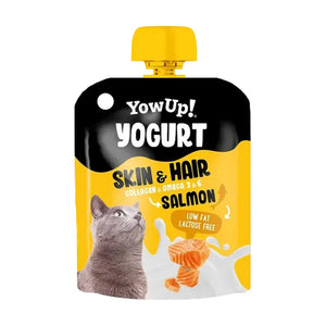 YowUp! yogur Skin & Hair con salmón para gato, piel y pelo, 85 g