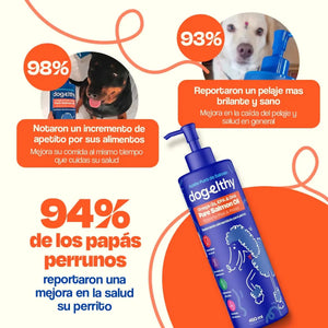 ACEITE DE SALMON PURO 240ML DOGELTHY