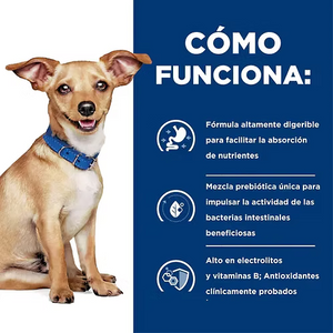 ALIMENTO SECO PARA PERRO CON PROBLEMAS GASTROINTESTINALES RAZAS PEQUEÑAS 1.5KG HILLS