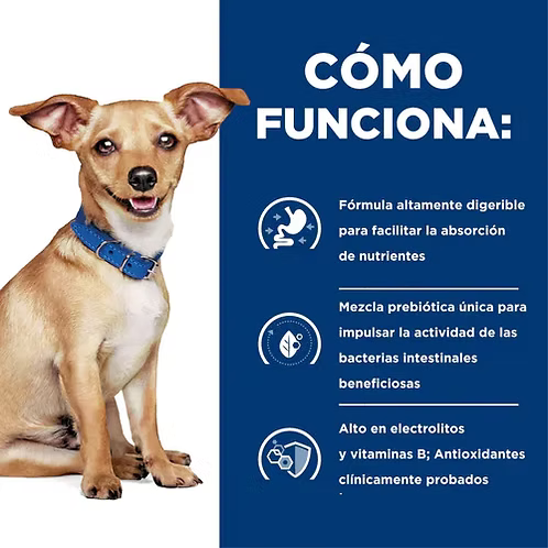 ALIMENTO SECO PARA PERRO CON PROBLEMAS GASTROINTESTINALES RAZAS PEQUEÑAS 1.5KG HILLS