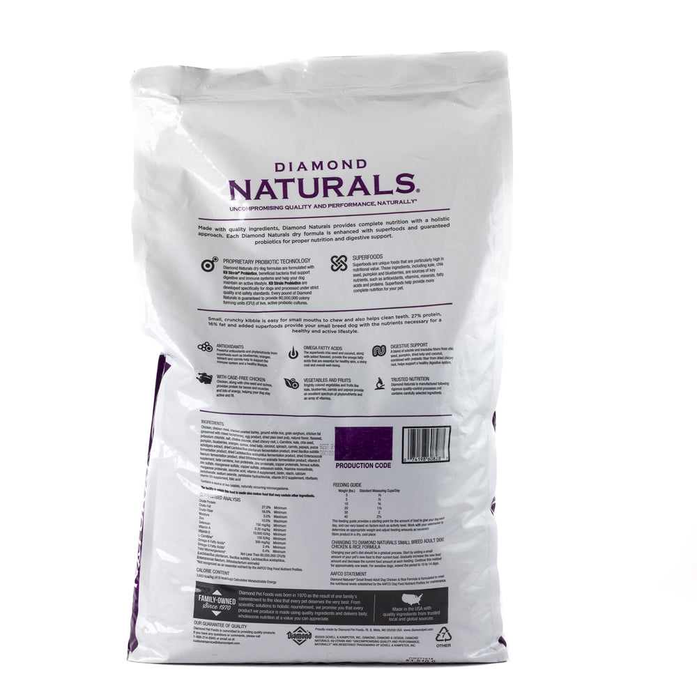 ALIMENTO SECO PARA PERRO RAZAS PEQUEÑAS 2.72KG DIAMOND