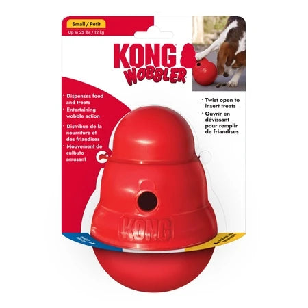 KONG Wobbler juguete dispensador de comida para perro, chico