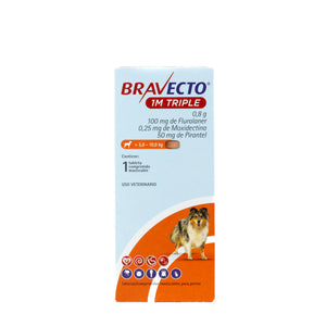 TABLETA ANTIPULGAS 1M TRIPLE 100MG M BRAVECTO