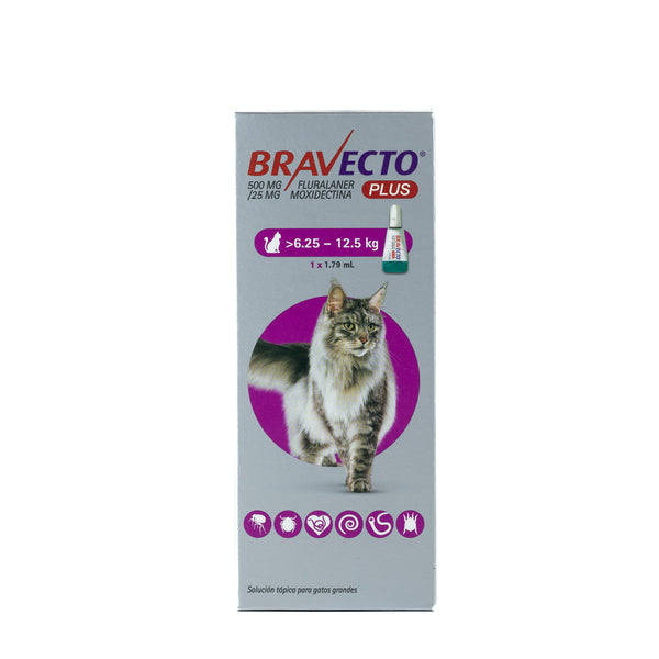 PIPETA ANTUPULGAS PLUS FOR CAT 500MG BRAVECTO