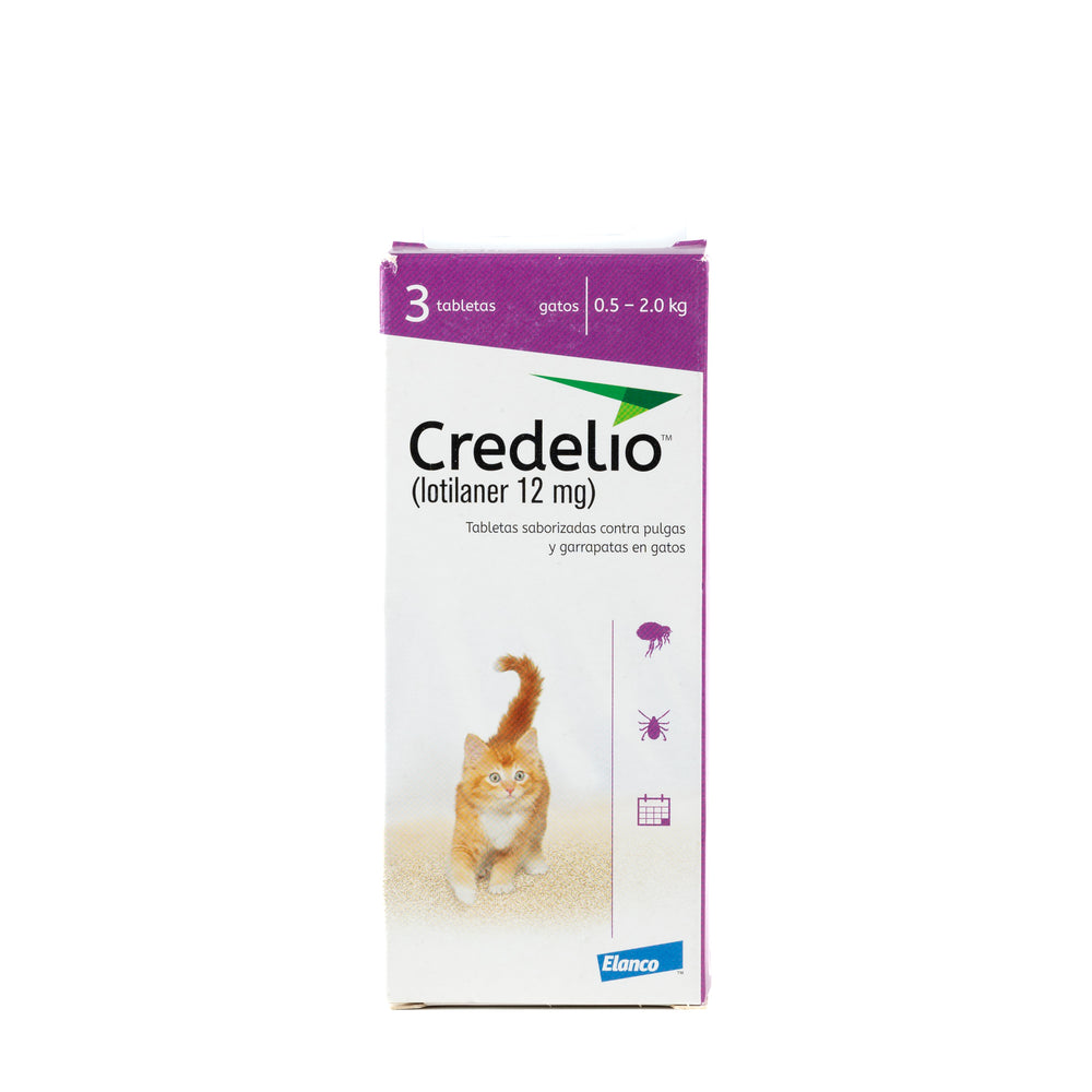 TABLETA ANTIPARASITARIA CREDELIO GATO TAB 12 MG ELANCO