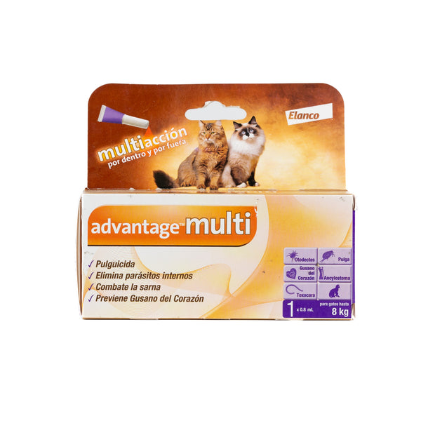 ANTIPARASITARIO TOPICO PARA GATO ADVANTAGE MULTI 0.8 ML ELANCO
