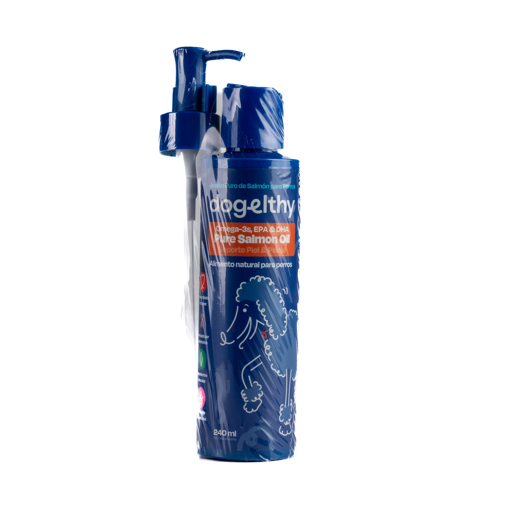 ACEITE DE SALMON PURO 240ML DOGELTHY