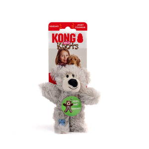 KONG EXTRA-SMALL CUTE BEAR PET PLUSH WITH INTERNAL ROPE