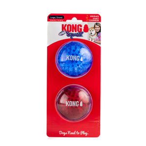PELOTAS PARA PERRO SQUEEZZ GRANDES 2 PZAS KONG