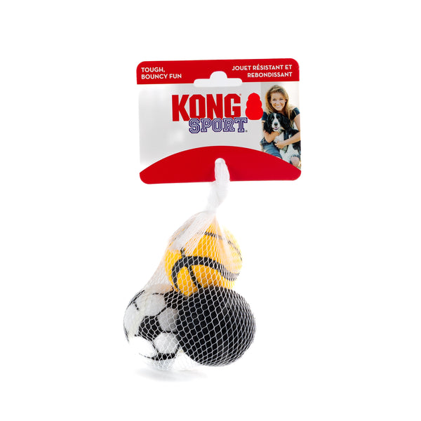 PELOTAS SPORT PARA PERRO EXTRACHICAS 3 PZAS KONG