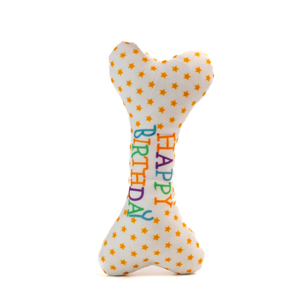PELUCHE PARA PERRO HUESO DE CUMPLEAÑOS PACA
