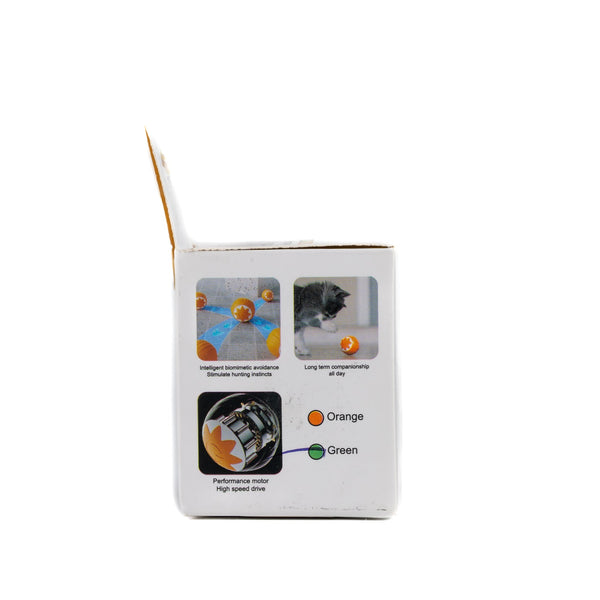 JUGUETE PELOTA ELECTRICA EN FORMA DE CALABAZA PARA GATO MANKALAND