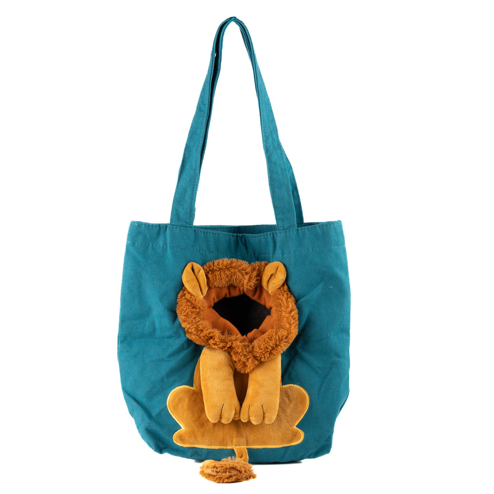 BOLSA PARA MASCOTAS CON FORMA DE LEON PACA