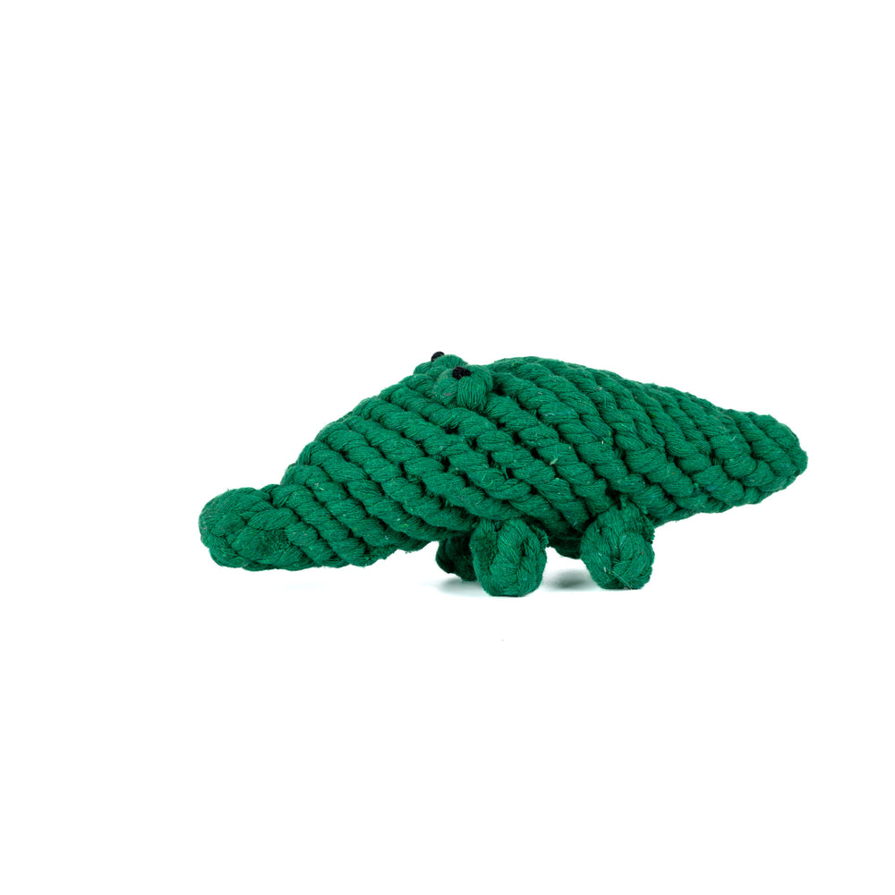 PELUCHE TEJIDO PARA PERRO CON FORMA DE COCODRILO SMARLOVE